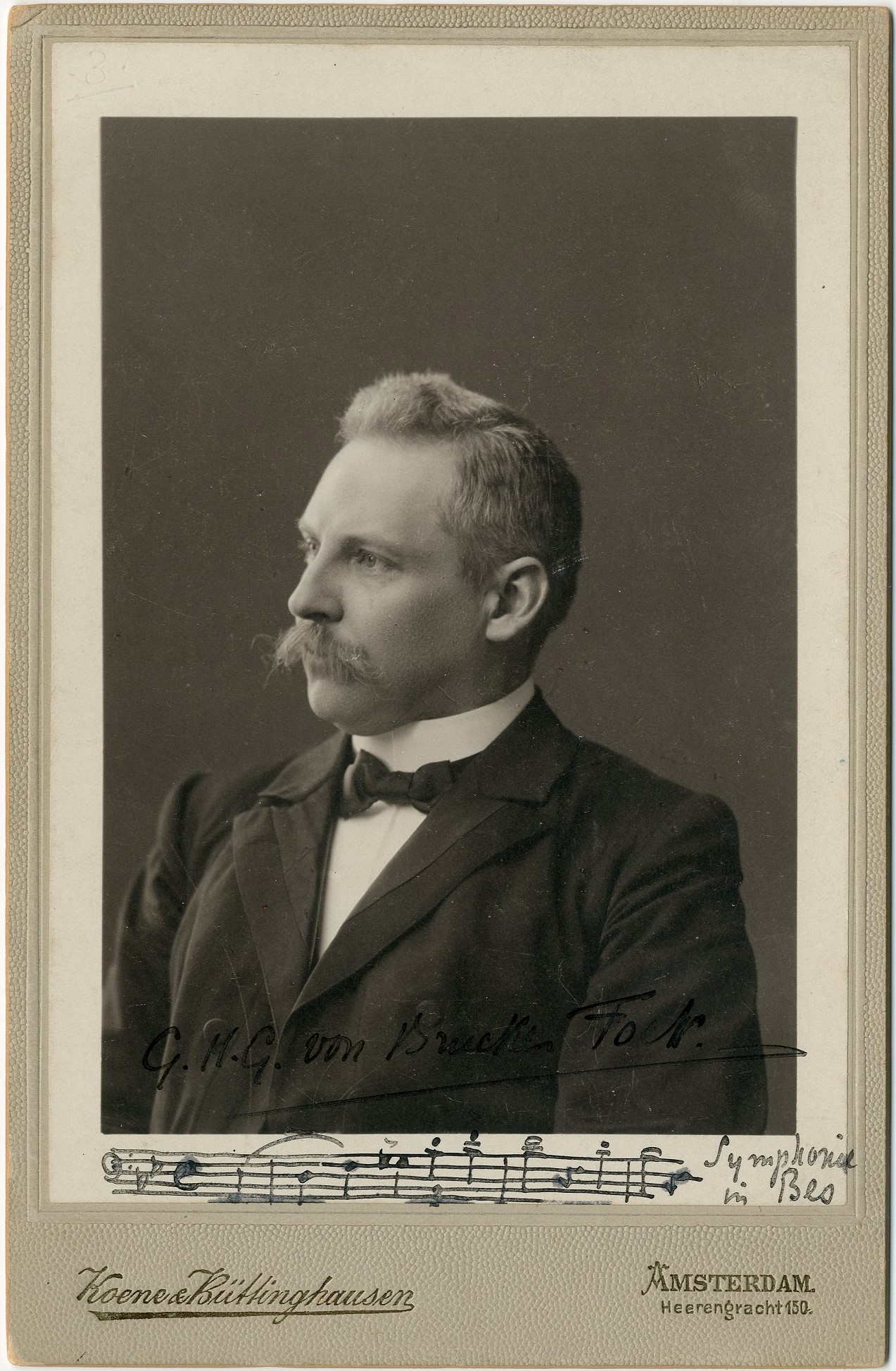 Gerard von Brucken Fock muziekfragment Symphonie in Bes ca 1895 Koene en Buttinghausen Amsterdam